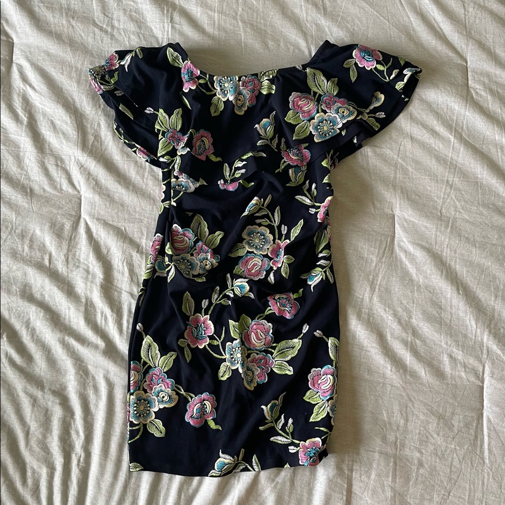 Colorful Floral Maternity Dress